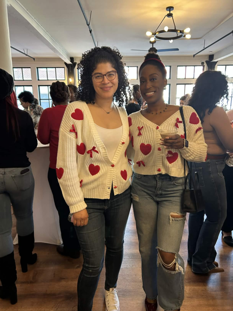 Club West members at the Galentine's Coffee Club event