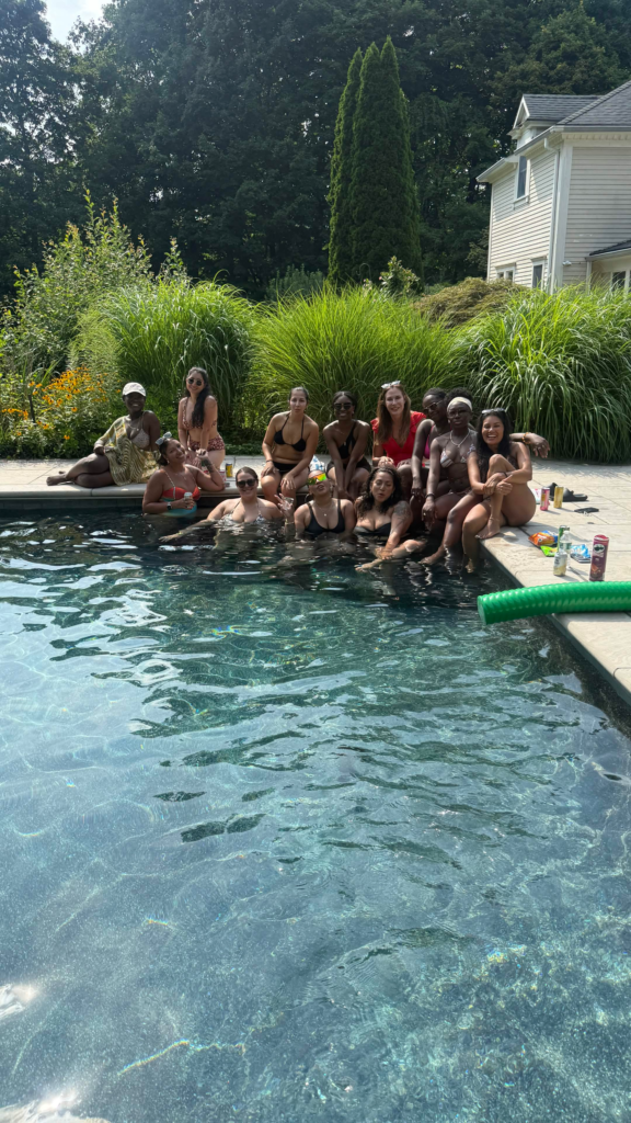 Club West members at a summer pool party in Westchester County