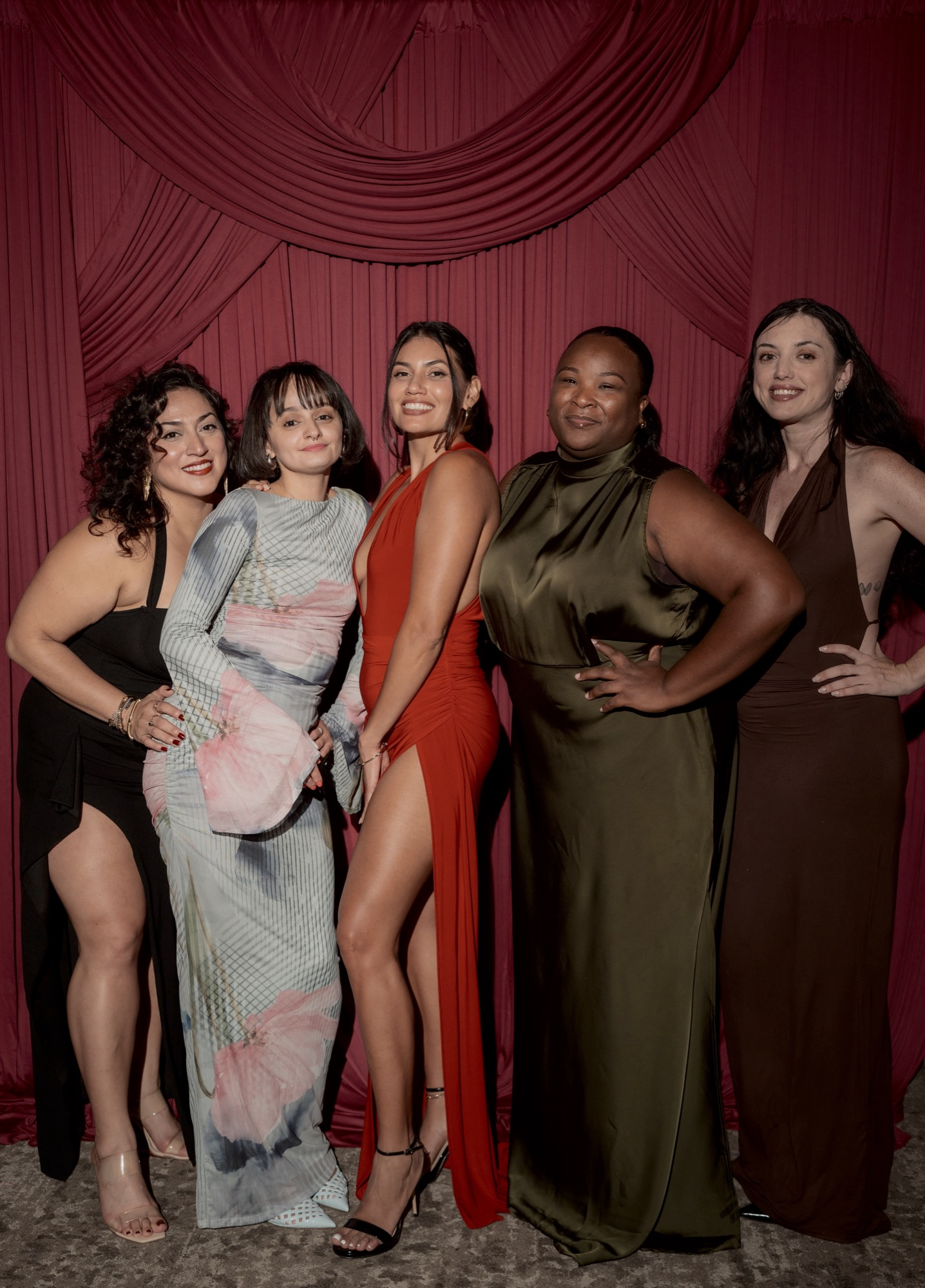 Members posed together at the Club West gala