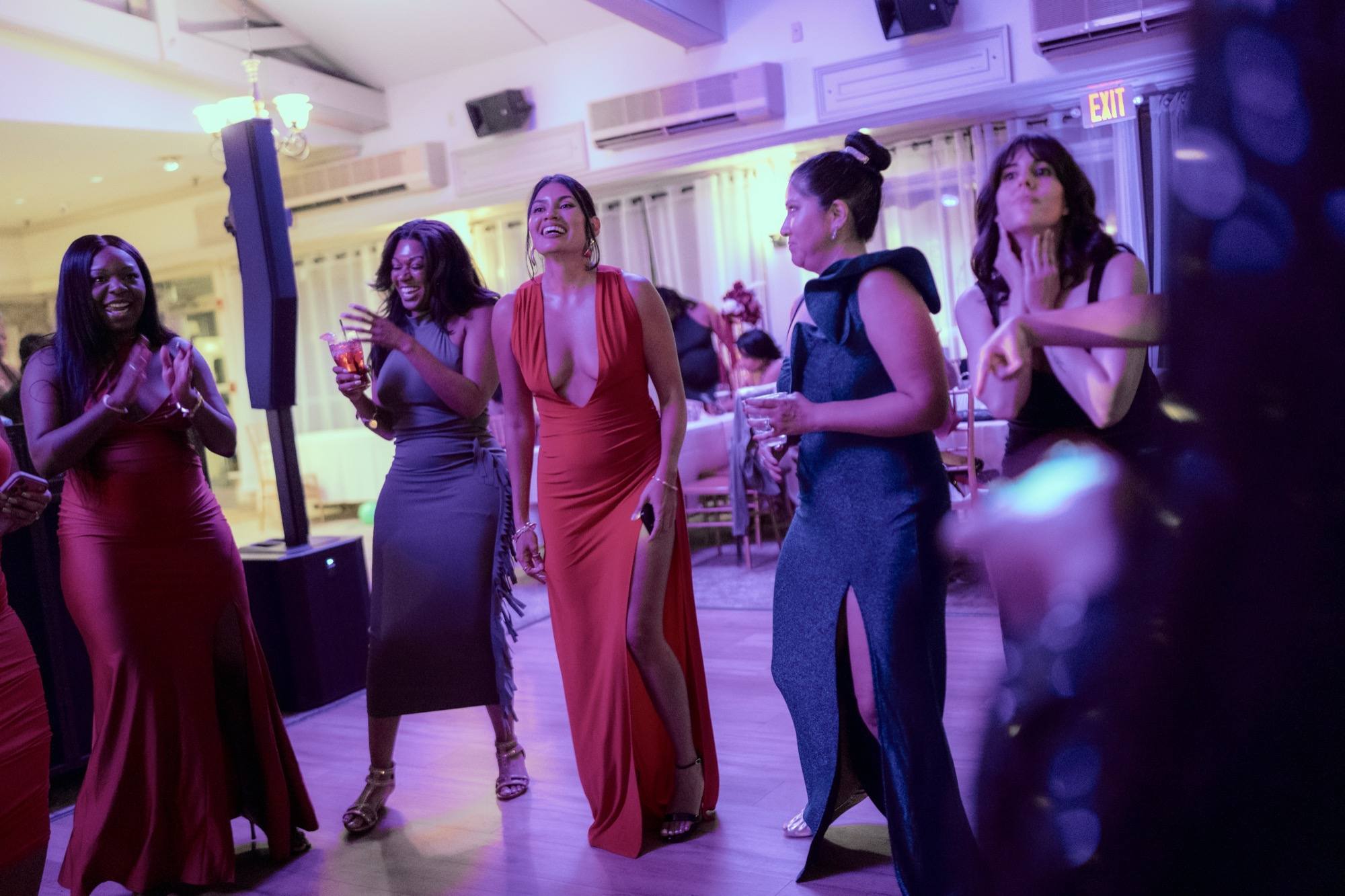 Women dancing at the Club West gala